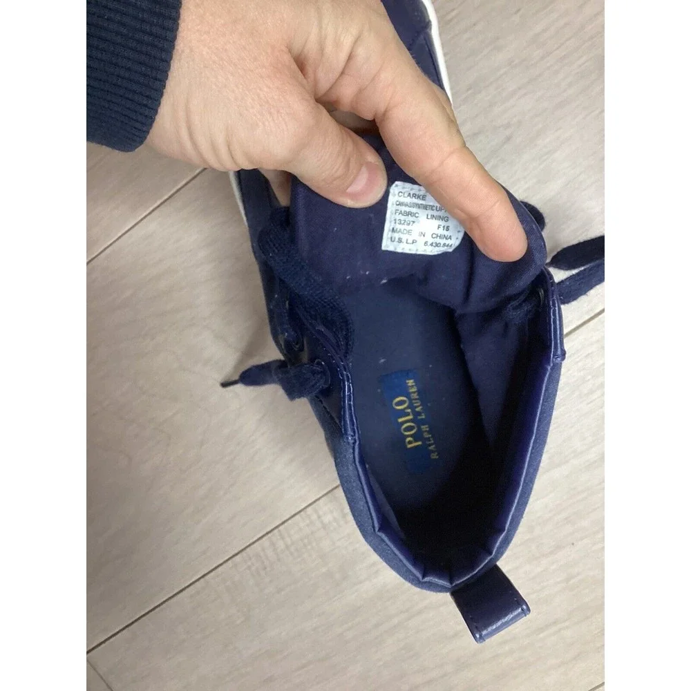 Polo Ralph Lauren Men's Clarke Fashion Hi Top Sneaker 13 D Blue